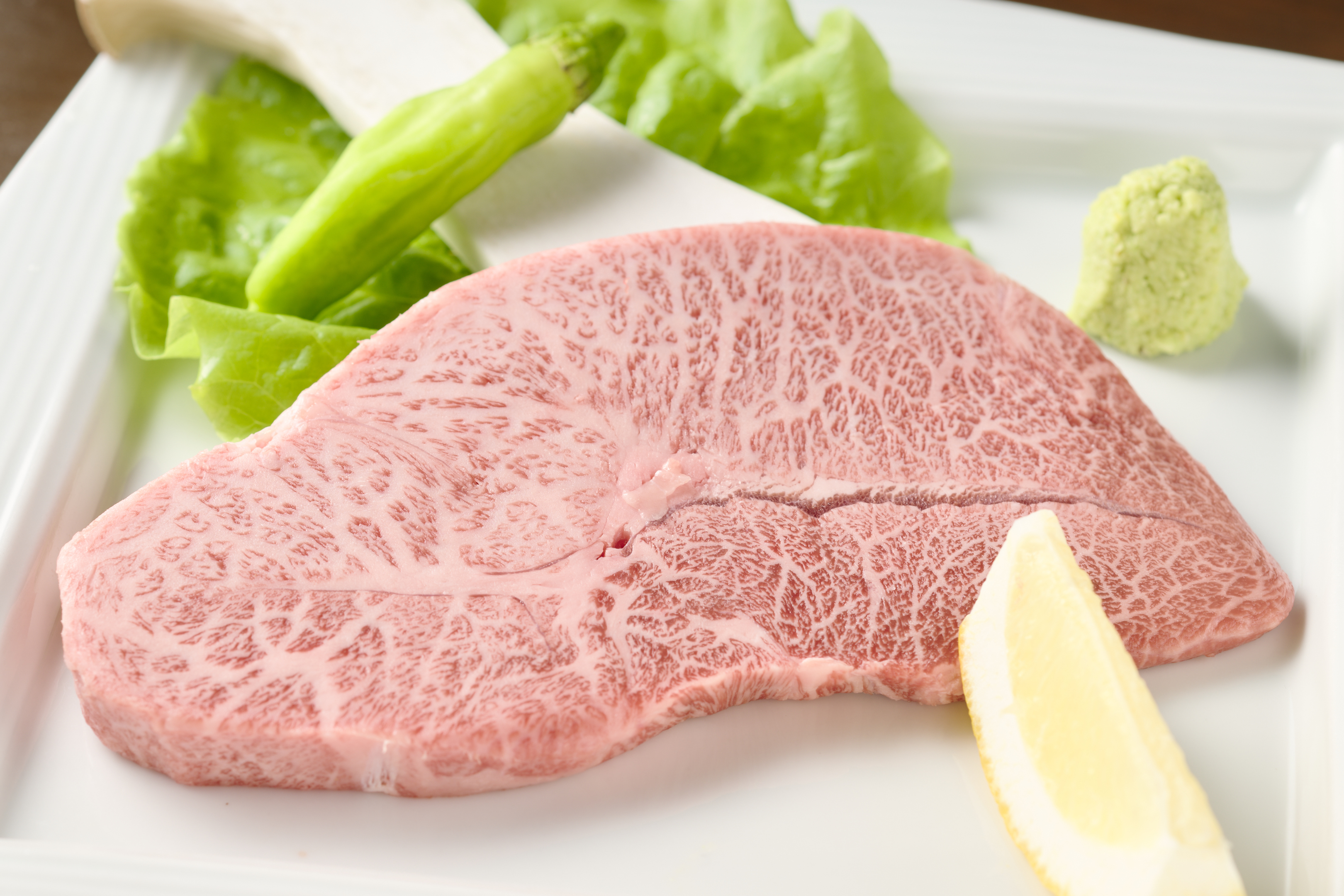 厳選された山形牛と希少部位の提供